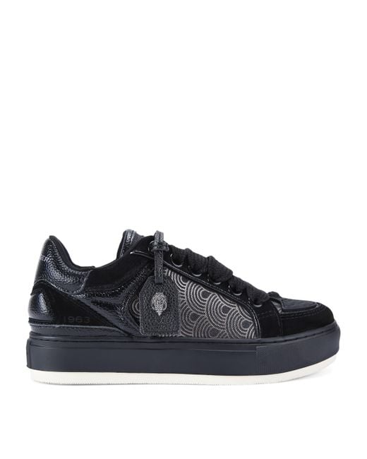 Kurt Geiger Black Southbank Tag Sneakers