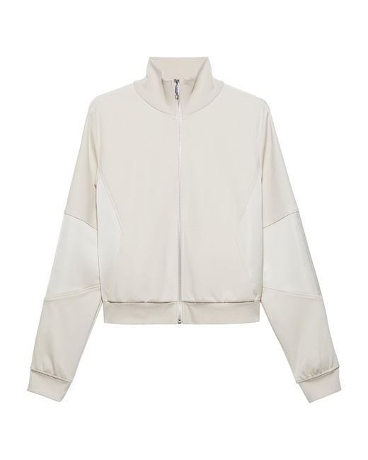 MAX&Co. White Jersey Track Jacket