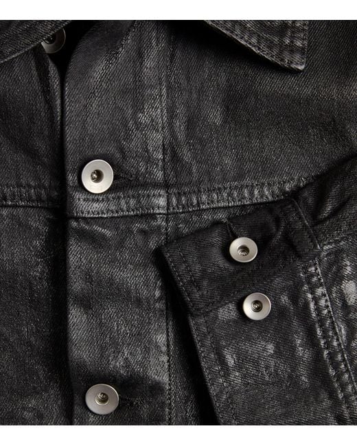 Rick Owens Black Jumbo Worker Jacket for men