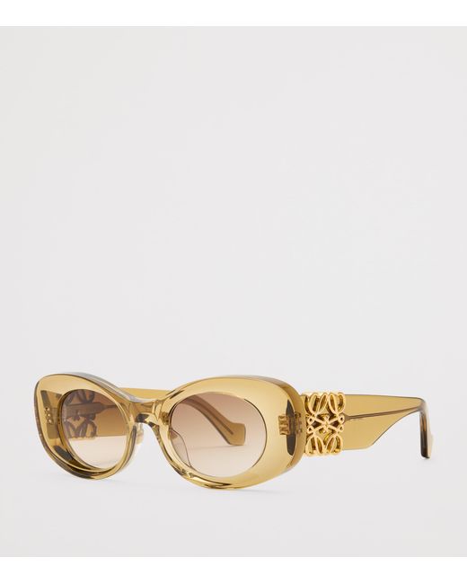 Loewe Natural Bevelled Oval Sunglasses