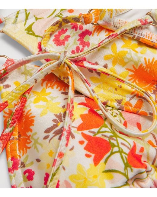 Zimmermann Metallic Floral Solstice Bikini