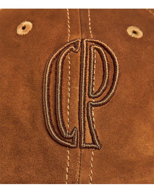 Claudie Pierlot Brown Suede Logo Baseball Cap
