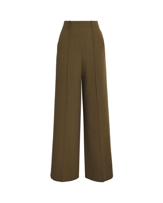 ME+EM Green Forever Wide-Leg Trousers