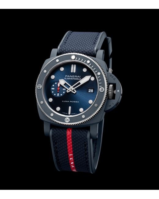 Panerai Blue Ti-Ceramitech Submersible Quarantaquattro Luna Rossa Watch for men