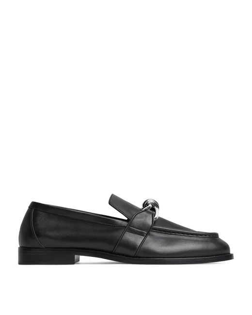 Bottega Veneta Black Calfskin Astaire Loafers for men