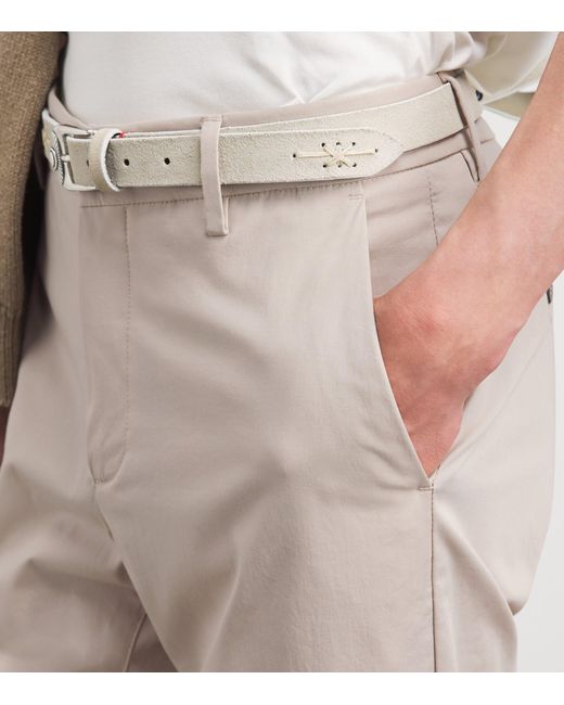 Eleventy Gray Cotton-Silk Chinos for men
