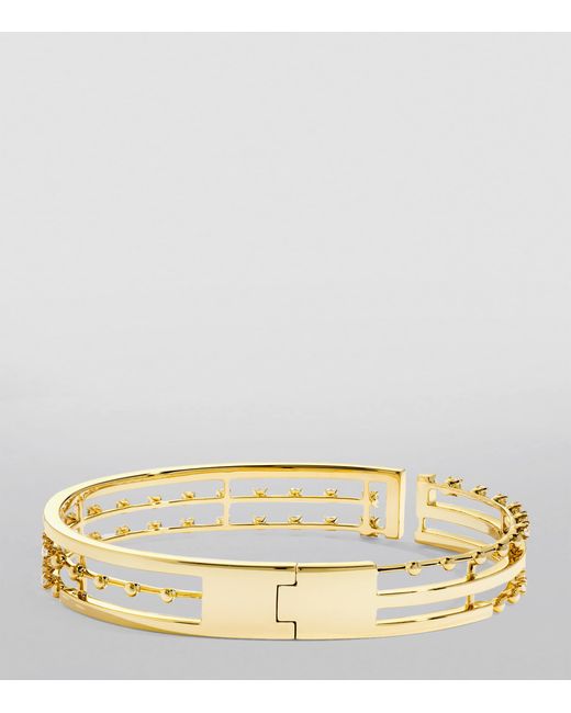 Marli New York Metallic Large And Diamond Avenues Bangle