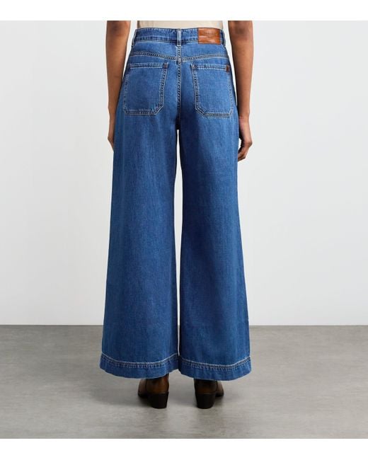 Weekend by Maxmara Blue Wide-Leg Jeans