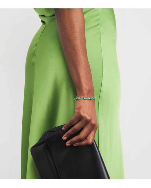 Suzanne Kalan Yellow And Emerald Bold Tennis Bracelet