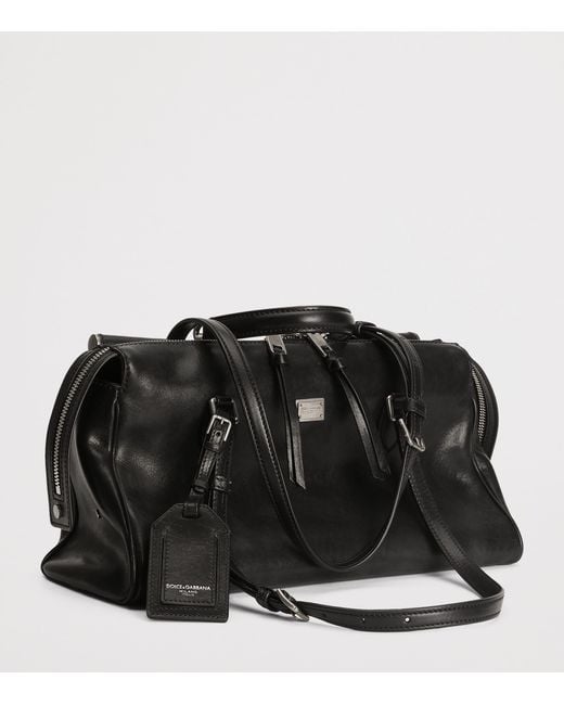 Dolce & Gabbana Black Calfskin Vittoria Shoulder Bag