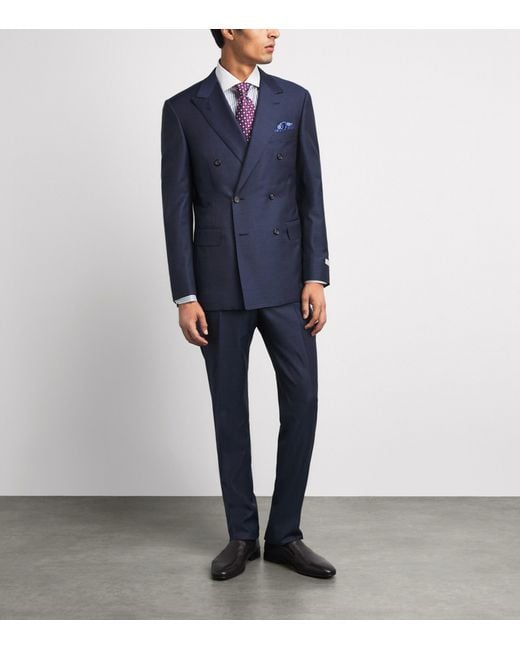 Eton of Sweden Blue Cotton Stripe Slim Fit Shirt for men