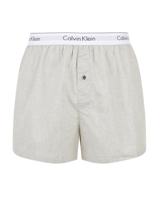 Calvin Klein Blue Modern Cotton Boxer Shorts (Pack Of 2) for men