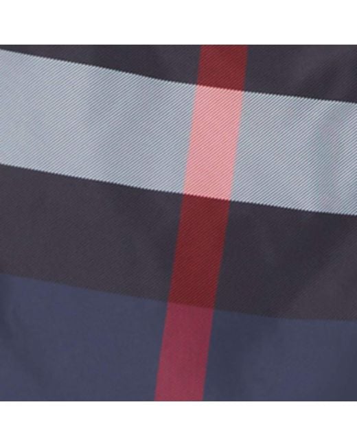 Burberry Blue Check Swim Shorts for men