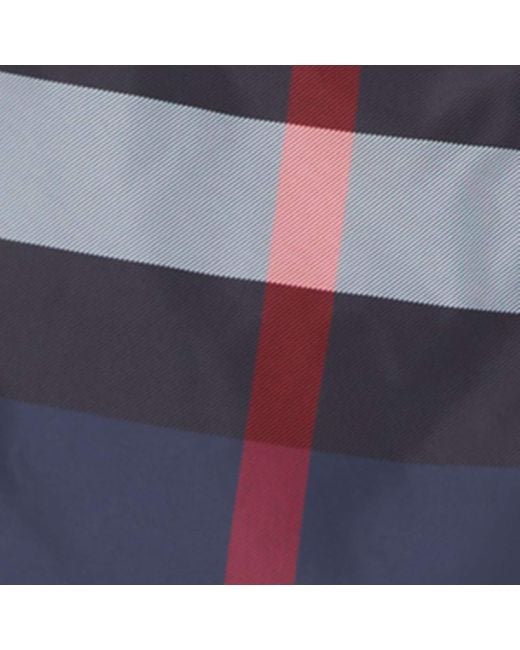 Burberry Blue Check Swim Shorts for men