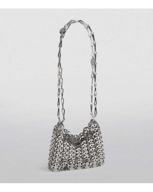 Rabanne White Chainmail Nano Bag