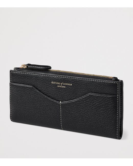 Aspinal Black Large Leather Hudson Purse