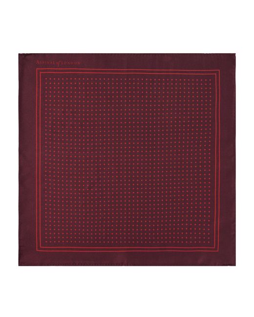 Aspinal Purple Silk Handkerchief for men