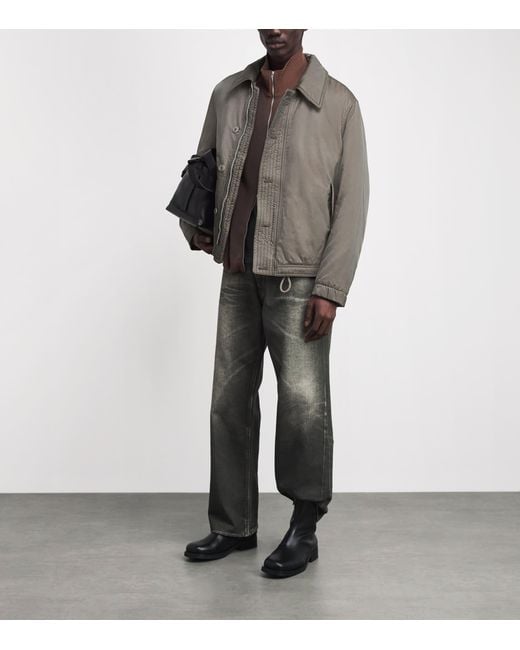 Our Legacy Gray Cotton-Blend Auto Jacket for men