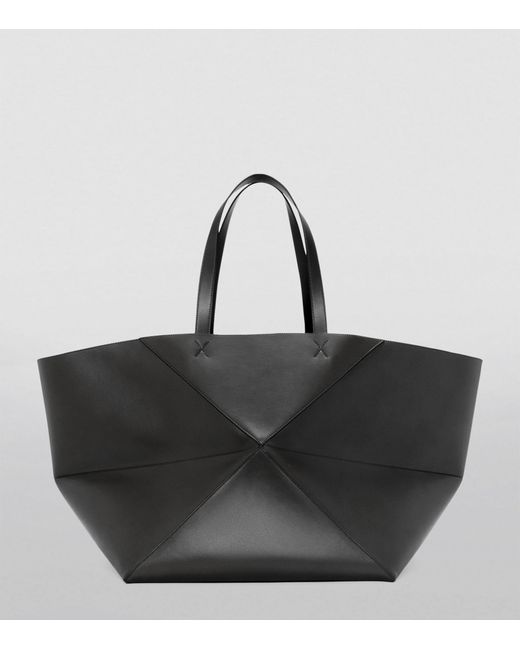 Loewe Black Puzzle Fold Xl Tote Bag for men