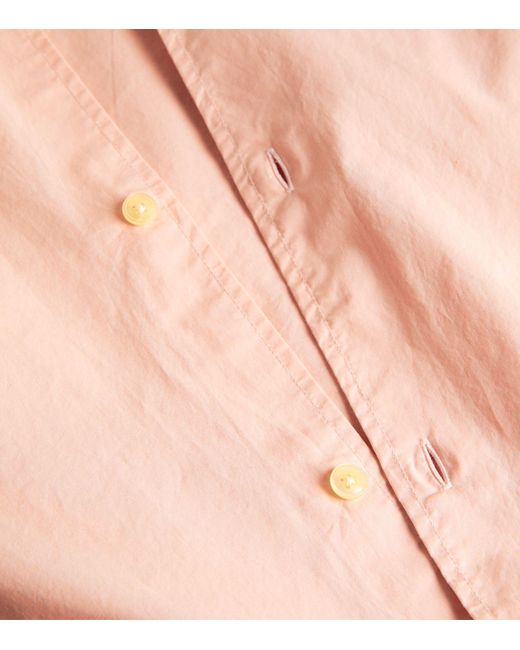 Officine Generale Pink Cotton Long-sleeve Shirt for men
