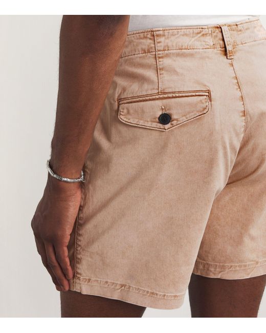 Citizens of Humanity Natural Cotton Twill Finn Chino Shorts for men