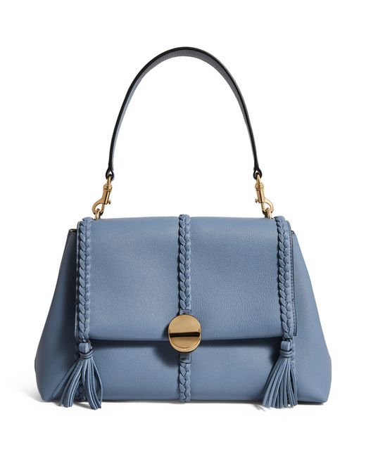 Chloé Blue Medium Leather Penelope Shoulder Bag