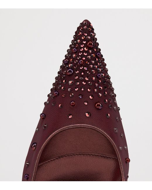Christian Louboutin Purple Miss Z Degrastrass Perla Pumps 100