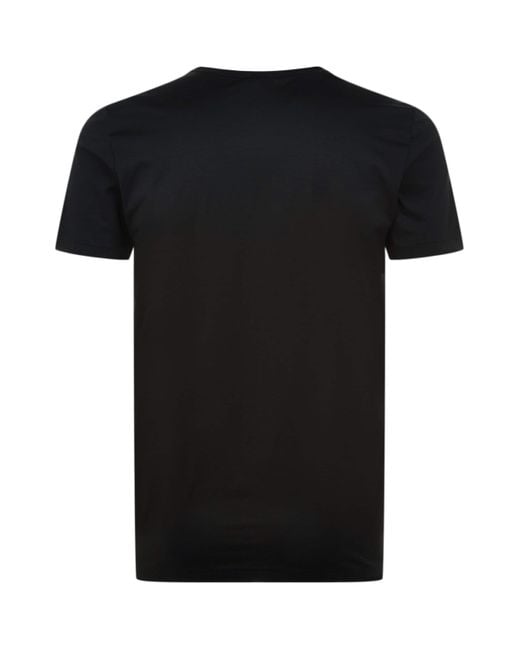 Zimmerli of Switzerland Black 172 Pure Comfort Round Neck T-Shirt for men