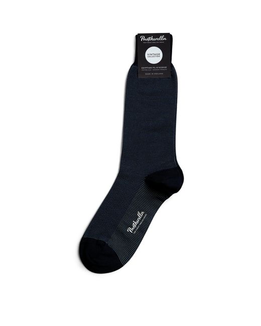 Pantherella Blue Pin Dot Socks for men