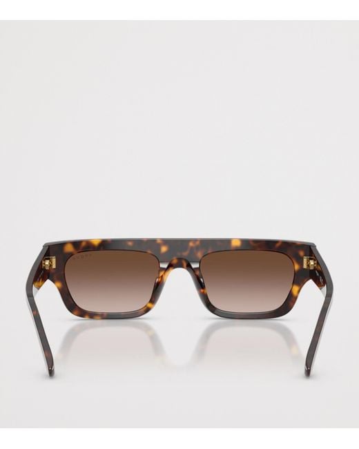 Vogue Brown Rectangular Sunglasses