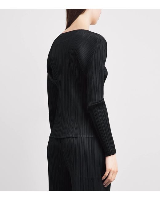 Pleats Please Issey Miyake Black Monthly Colors February Top