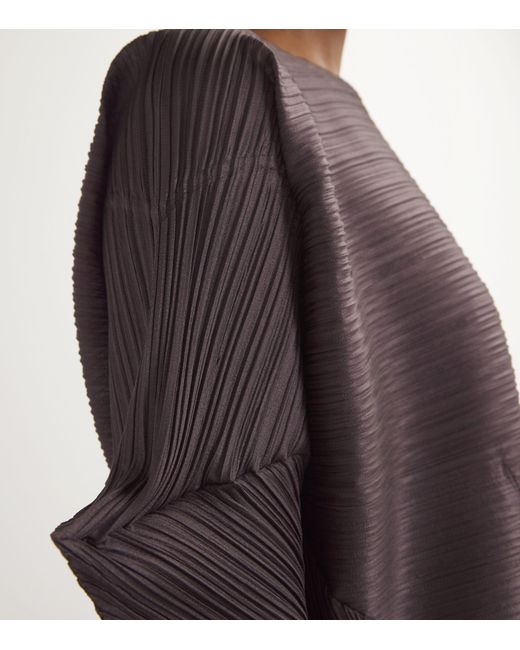 Pleats Please Issey Miyake Brown Pleated Chili Peppers Dress