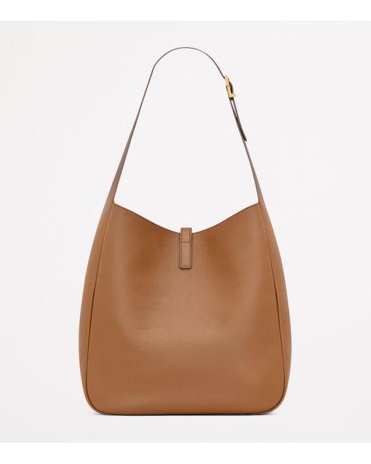 Saint Laurent Brown Large Calfskin Le 5 À 7 Shoulder Bag