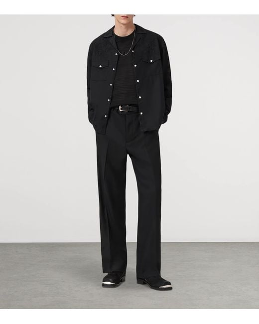AllSaints Black Organic Cotton Cove T-Shirt for men