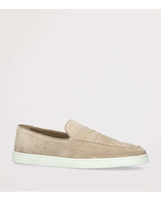 Church's Natural Suede Pebbles Slip-On Sneakers for men