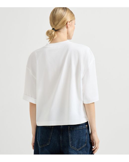 Brunello Cucinelli White Cotton Jersey T-Shirt
