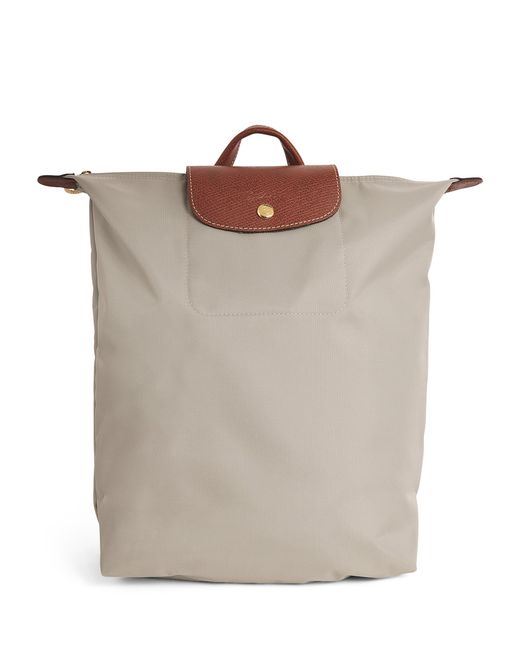 Longchamp Brown Medium Le Pliage Backpack