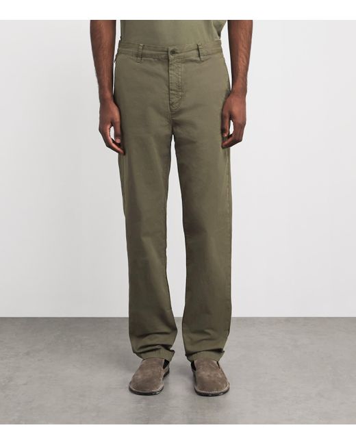 Belstaff Green Cotton Rally Chino Trousers for men