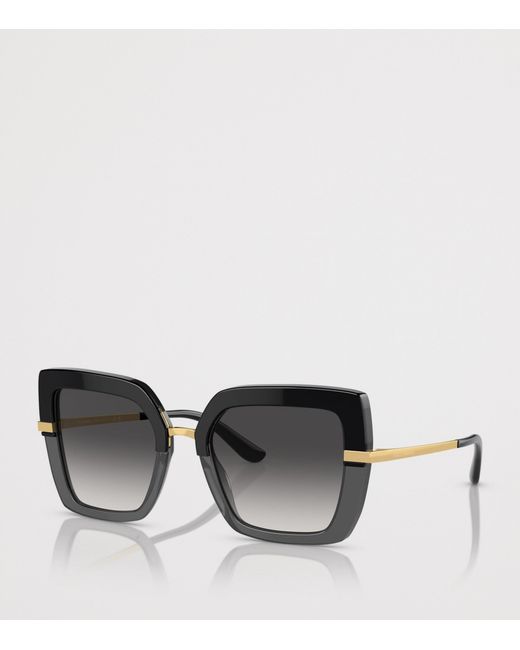 Dolce & Gabbana Brown Square Sunglasses