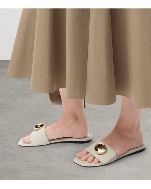 Loewe White Pebble Slides