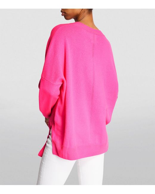 Crush Pink Cashmere Nessie Boyfriend Sweater