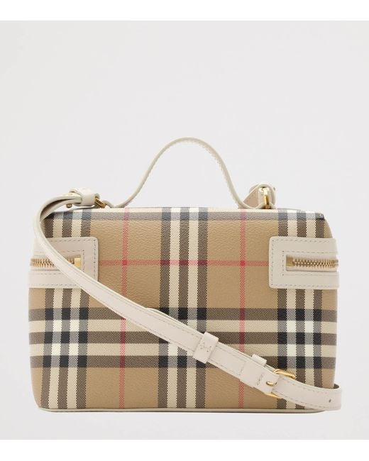 Burberry Metallic Check Vanity Bag