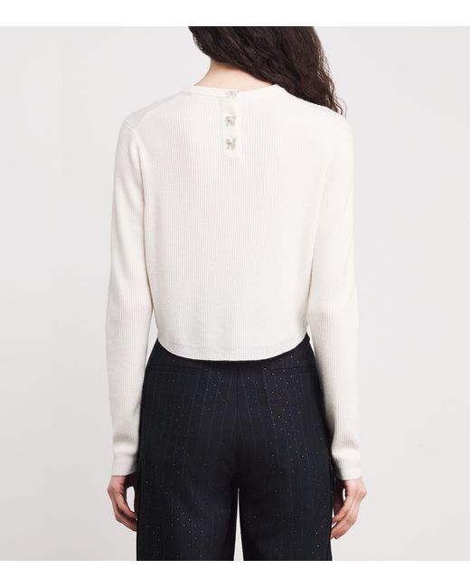 Maje White Wool Sweater