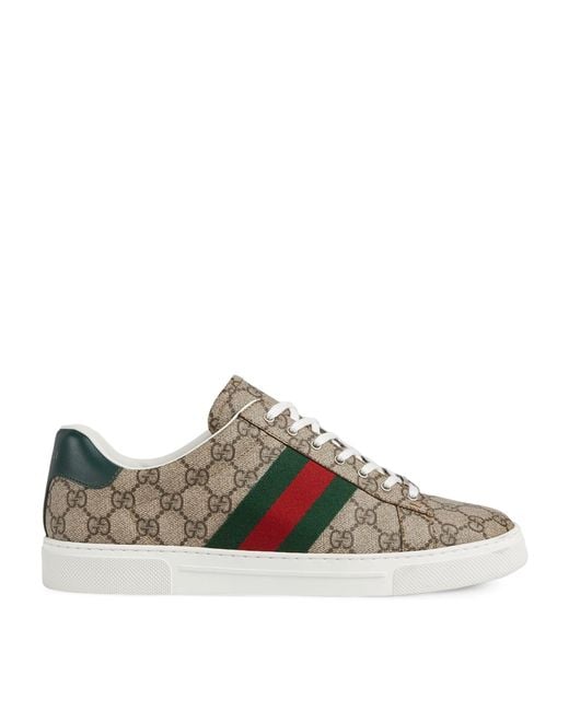 Gucci Green Gg Supreme Ace Sneakers for men