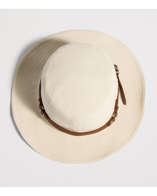 Miu Miu Natural Cotton Drill Hat