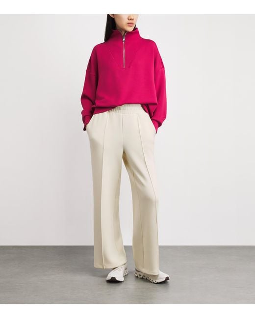 Varley White Freesoft Wide-Leg Sweatpants