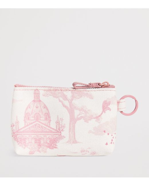 Harrods Pink Toile Coin Purse
