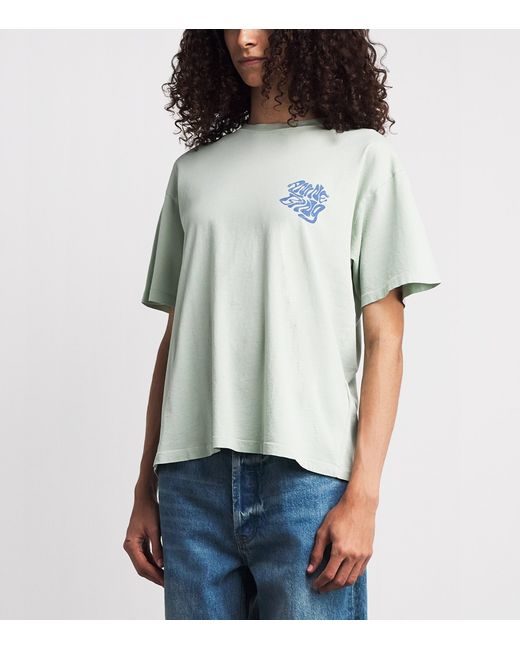 Anine Bing White Cotton Cade T-Shirt