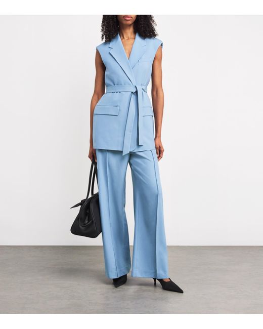 Camilla & Marc Blue Wool Atlantis Blazer Vest