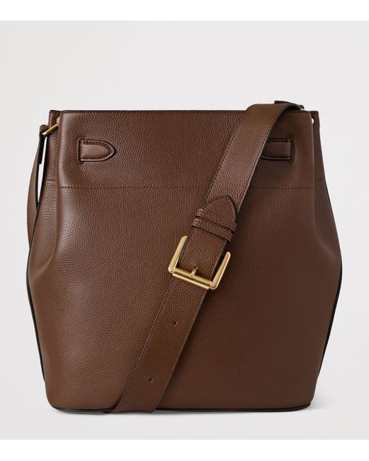 Mulberry Brown Large Leather Islington Bucket Bag